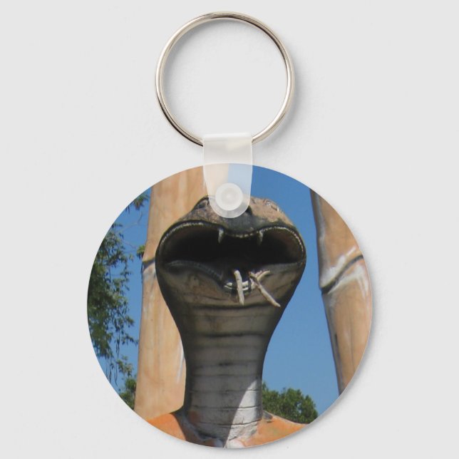 Mr Snake AKA Cobra Head ... Buddhist Hell Keychain (Front)