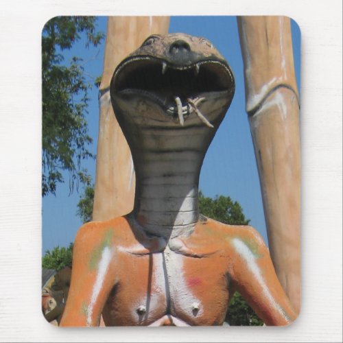 Mr Snake AKA Cobra Head  Buddhist Hell Mouse Pad