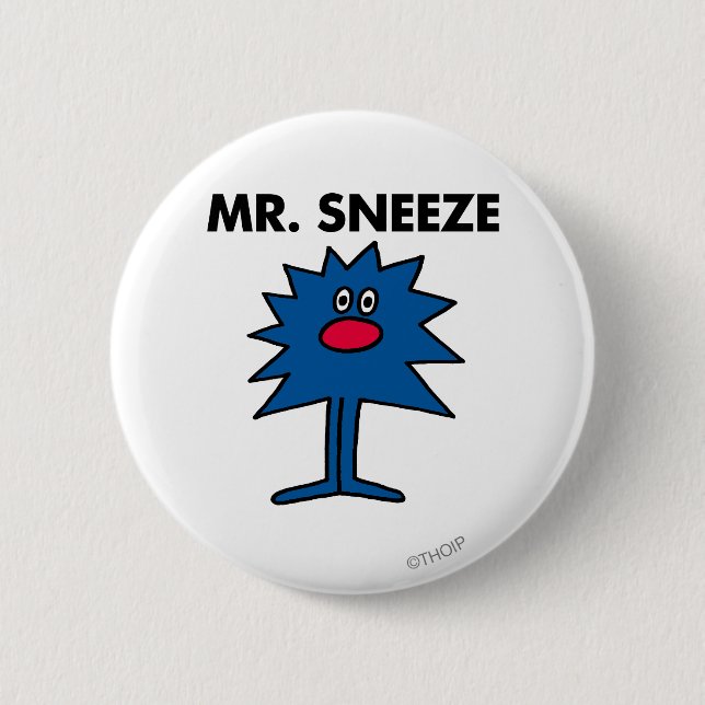 Mr. Sneeze | Jagged-Edged Body Button (Front)
