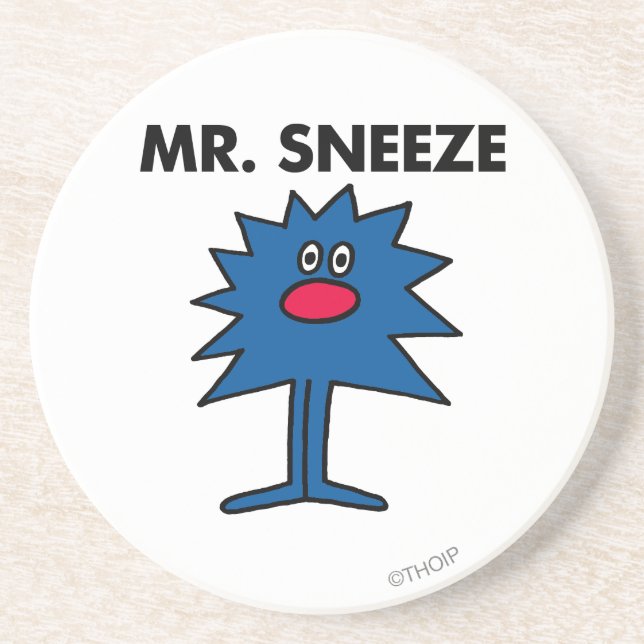 Mr. Sneeze | Jagged-Edged Body Drink Coaster (Front)