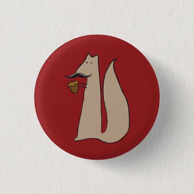 Mr. Squirrel Button (Front)