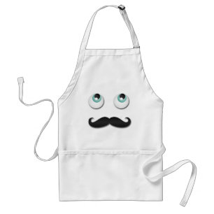 Mr. stache adult apron