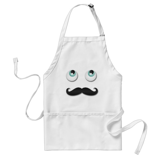 Mr. stache adult apron (Front)