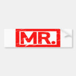 Mr. Stamp Bumper Sticker