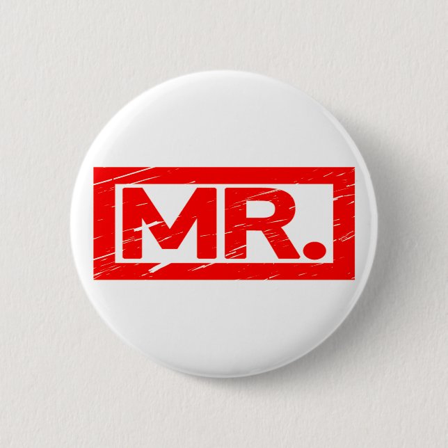 Mr. Stamp Button (Front)