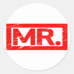 Mr. Stamp Classic Round Sticker