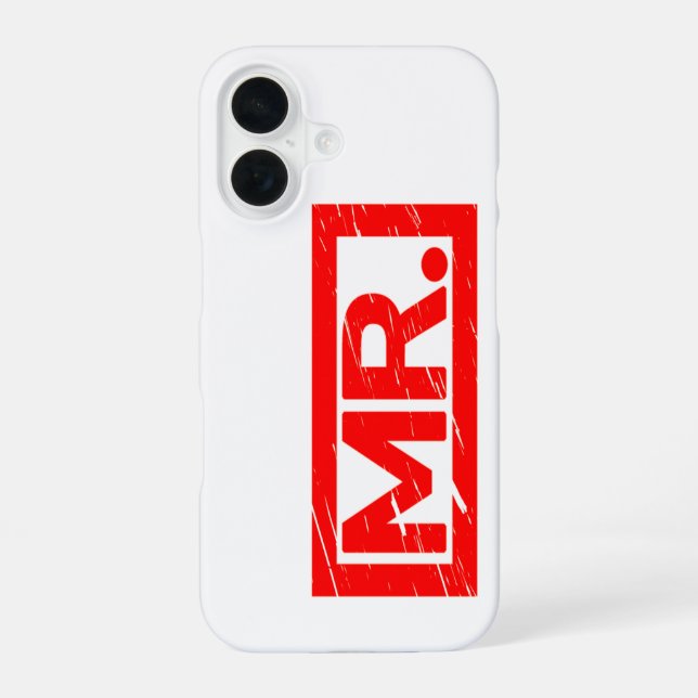Mr. Stamp Iphone Case (Back)