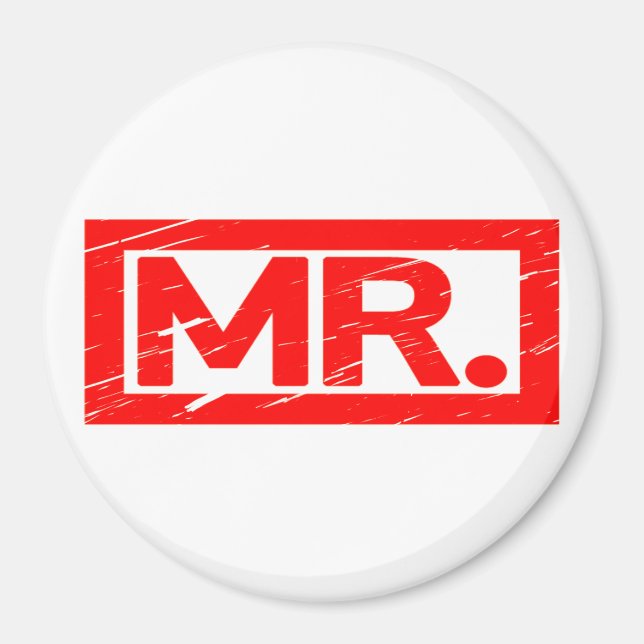 Mr. Stamp Magnet (Front)
