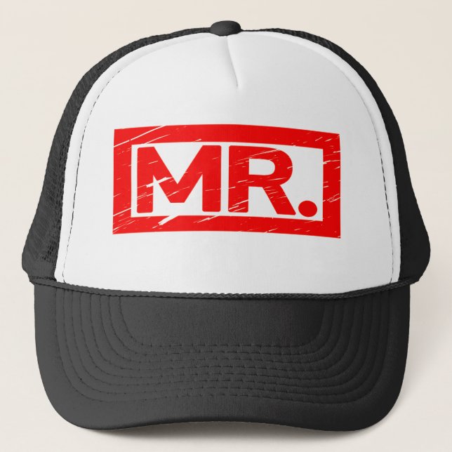 Mr. Stamp Trucker Hat (Front)