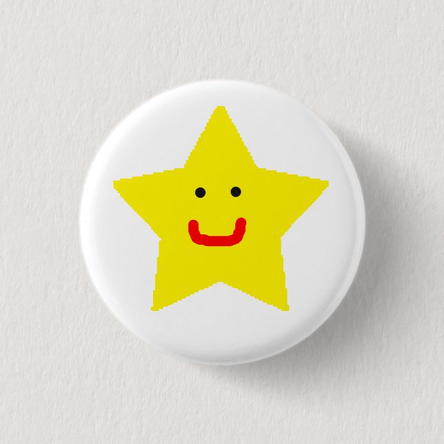 Mr Star Pinback Button (Front)