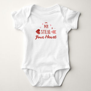 Mr steal your heart  baby bodysuit