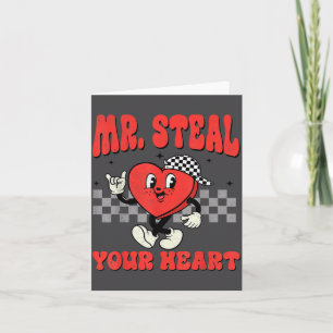 Mr Steal Your Heart For Boys Toddlers Valentine's Card