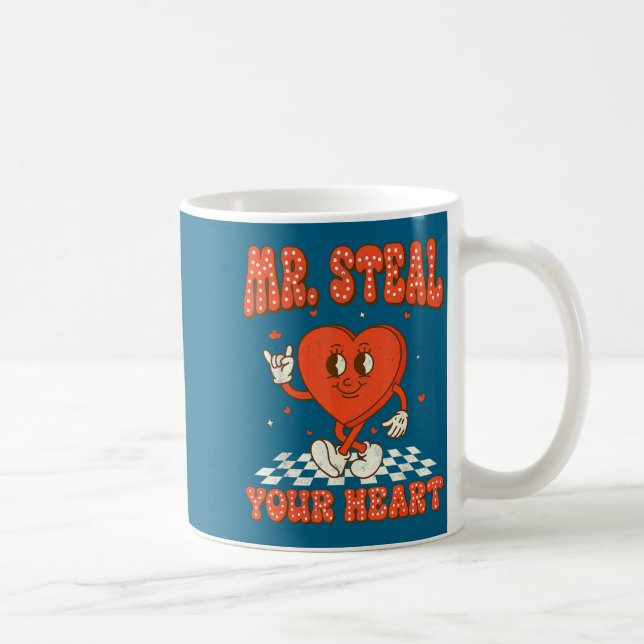 Mr Steal Your Heart For Boys Toddlers Valentine's  Coffee Mug (Right)