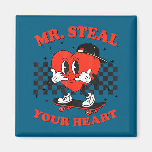 Mr Steal Your Heart For Boys Toddlers Valentine's  Magnet