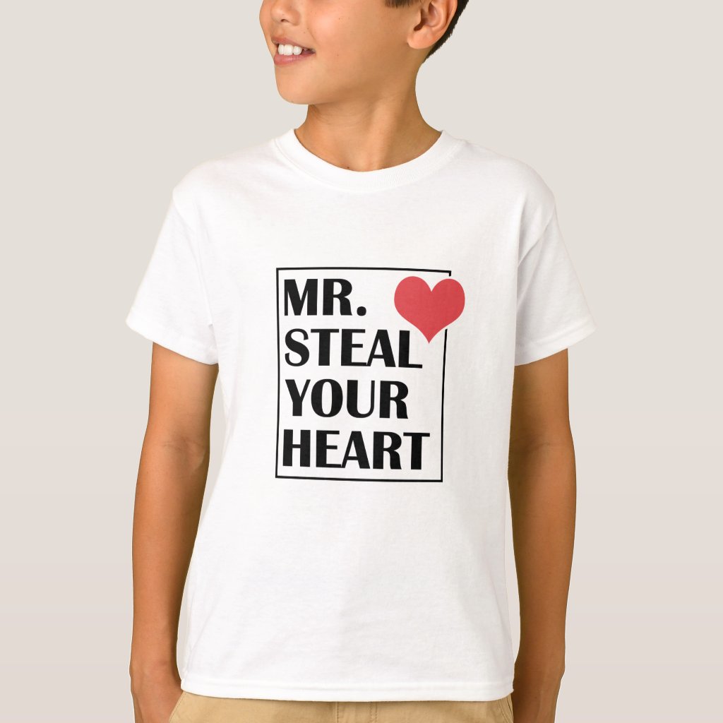 Mr Steal Your Heart Shirt Valentine's Day Shirt Youth ShirtStud Shirt