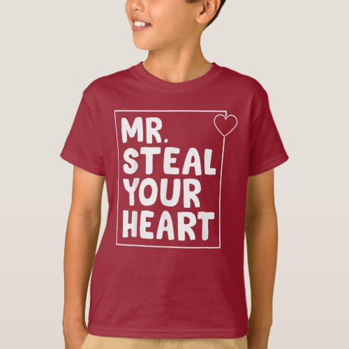 Mr Steal Your Heart Toddlers Valentines Day T_Shirt