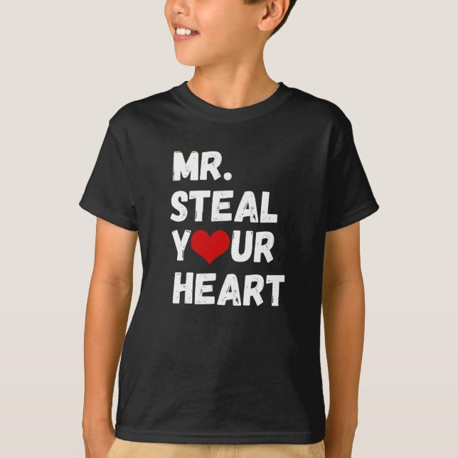 Mr Steal Your Heart Valentine's Day T-Shirt (Front)