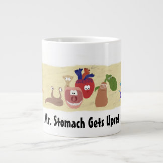 Mr. Stomach Gets Upset Jumbo Mug