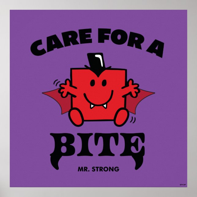 Mr. Strong Care For A Bite Halloween Poster (Front)