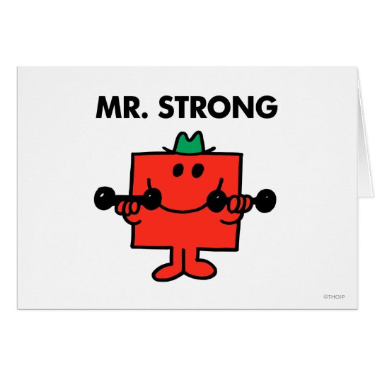 Mr. Strong | Lifting Weights Cards (Front Horizontal)