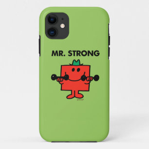 Mr. Strong Lifting Weights iPhone 11 Case