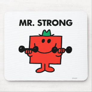 Mr. Strong Lifting Weights Mouse Pad
