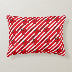 Mr Strong   Red Stripes Pattern Decorative Pillow