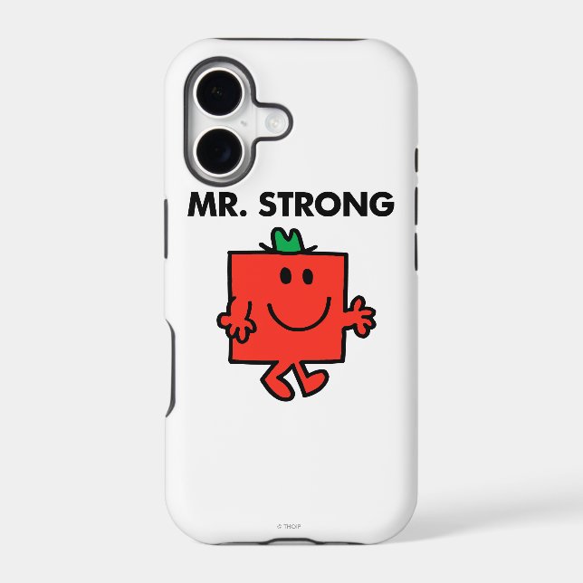 Mr. Strong Waving Hello Iphone Case (Back)