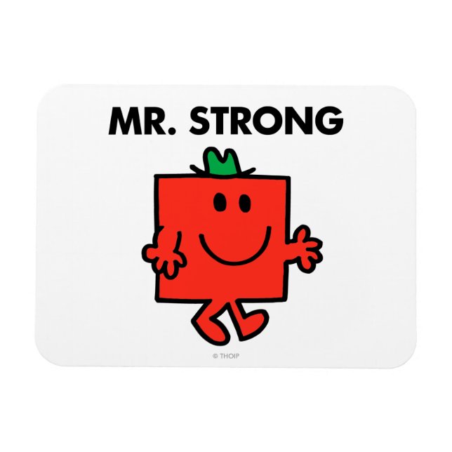 Mr. Strong Waving Hello Magnet (Horizontal)