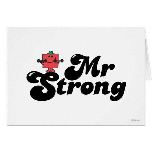 Mr. Strong | Weights & Bubble Lettering Cards (Front Horizontal)