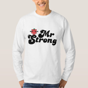 Mr. Strong   Weights & Bubble Lettering T-Shirt
