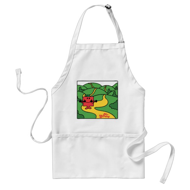 Mr. Strong | Woodland Workout Adult Apron (Front)