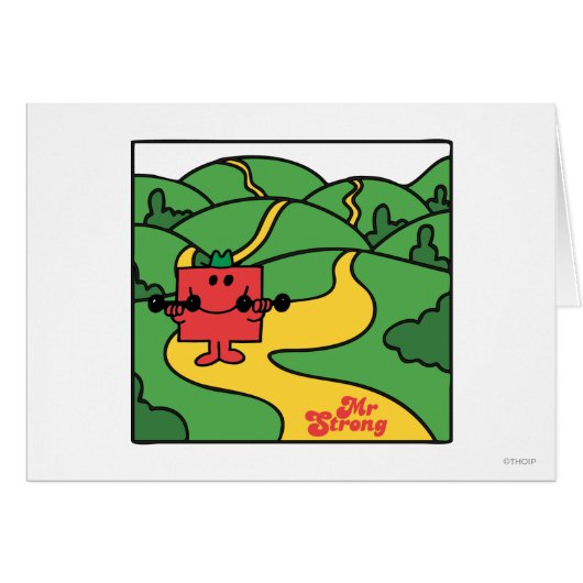 Mr. Strong | Woodland Workout Cards (Front Horizontal)