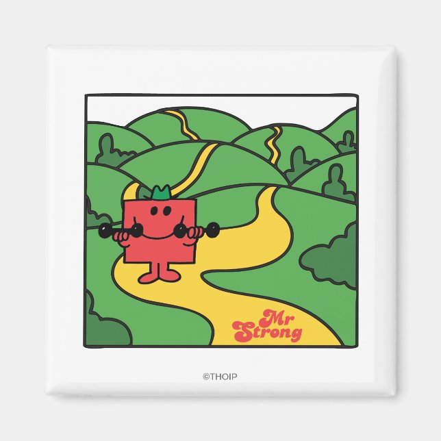 Mr. Strong | Woodland Workout Magnet (Front)