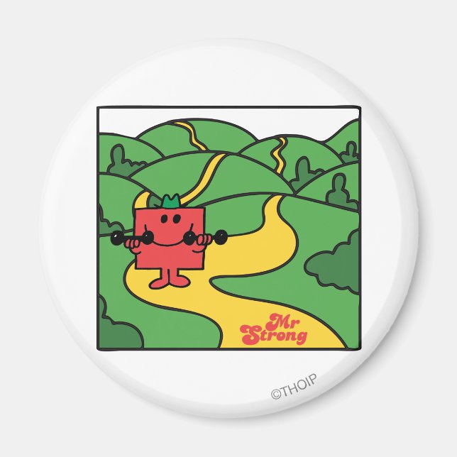 Mr. Strong | Woodland Workout Magnet (Front)