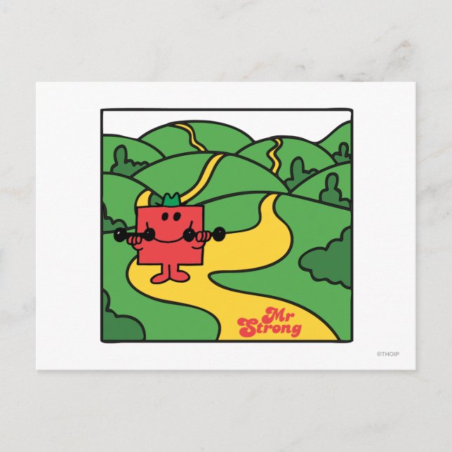 Mr. Strong | Woodland Workout Postcard (Front)