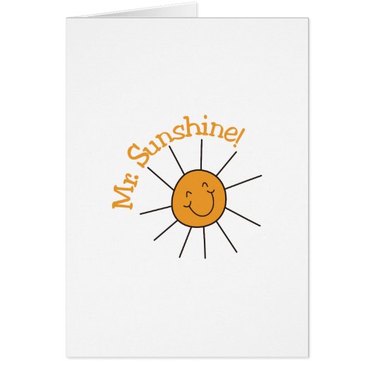 Mr. Sunshine Cards (Front)