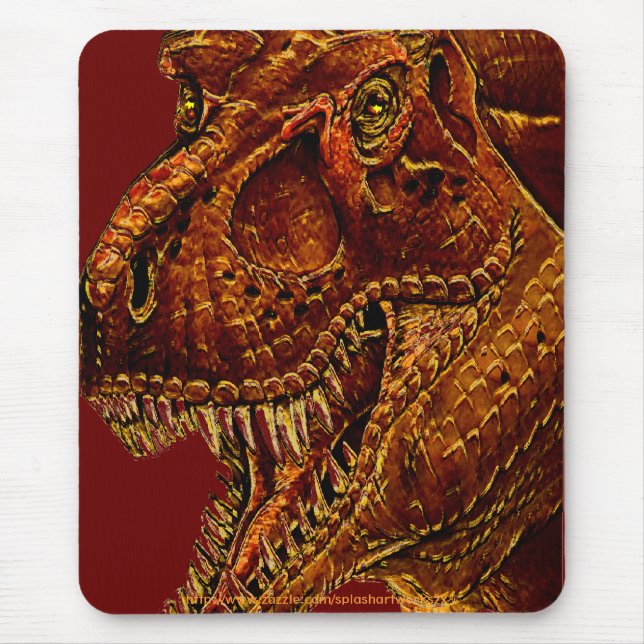 Mr "T" Rex in your face-mouse pad Mouse Pad (Front)