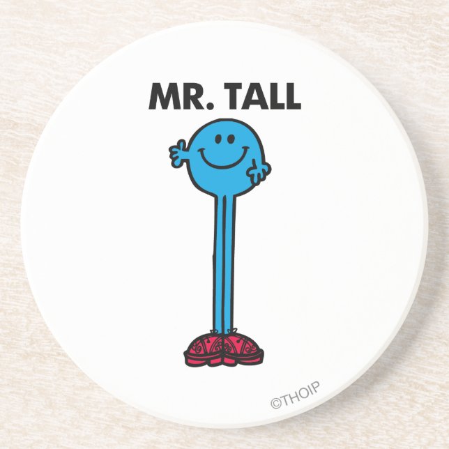 Mr. Tall | Standing Tall Sandstone Coaster (Front)
