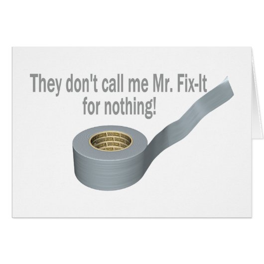 Mr Tape Fix It Cards (Front Horizontal)