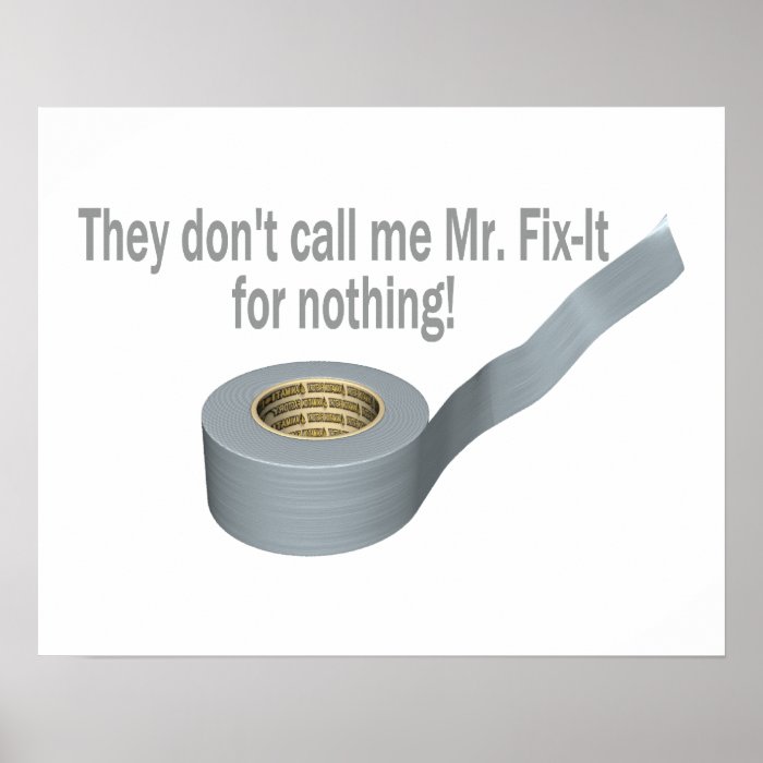 Mr Tape Fix It Posters