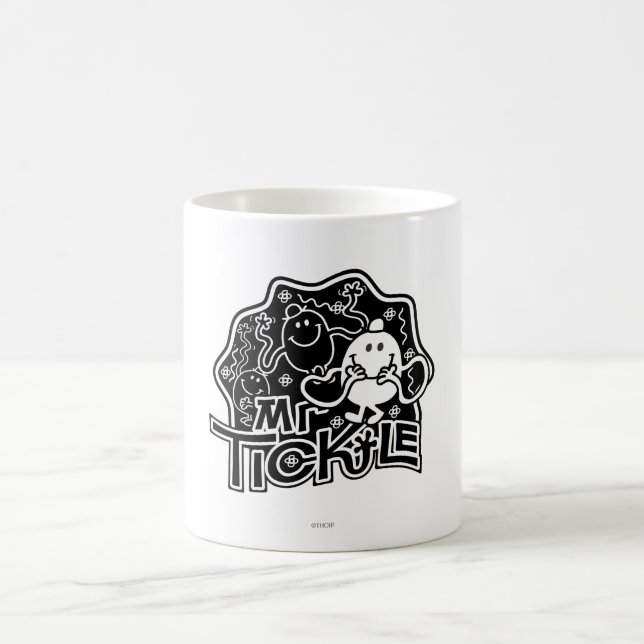 Mr. Tickle | Black & White Fun Coffee Mug (Center)