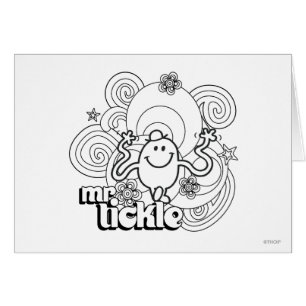 Mr. Tickle Black & White Swirls & Stars Cards