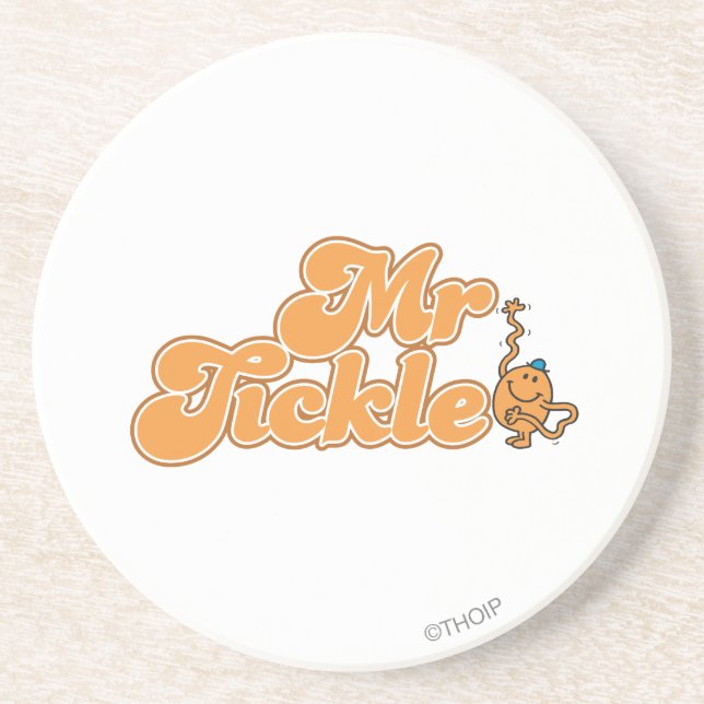Mr. Tickle | Long Wave Hello Drink Coaster (Front)