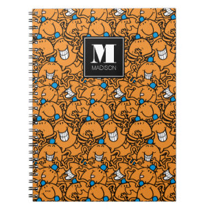 Mr Tickle Orange Tickle Pattern Add Your Name Notebook