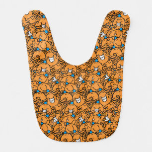 Mr Tickle Orange Tickle Pattern Baby Bib