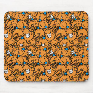 Mr Tickle Orange Tickle Pattern Mouse Pad