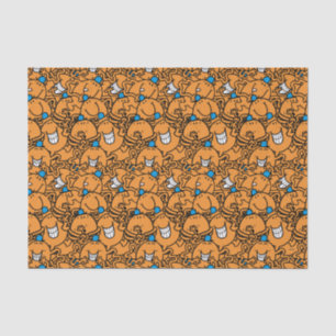 Mr Tickle Orange Tickle Pattern Tissue Paper