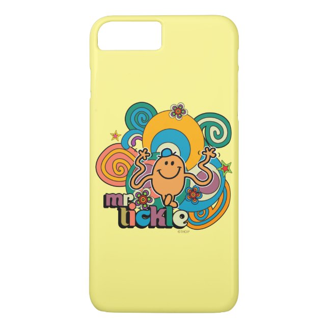 Mr. Tickle | Psychedelic Swirls, Stars, & Flowers Case-Mate iPhone Case (Back)