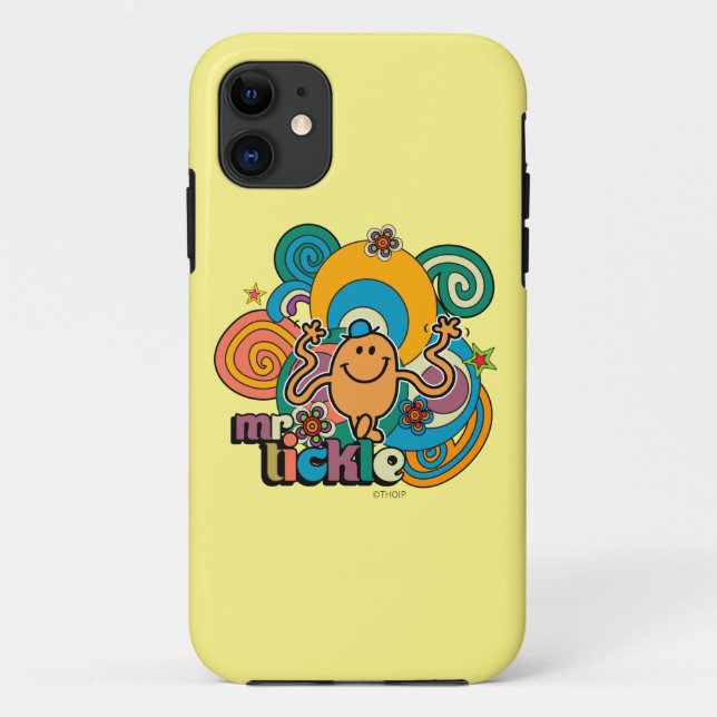 Mr. Tickle | Psychedelic Swirls, Stars, & Flowers Case-Mate iPhone Case (Back)